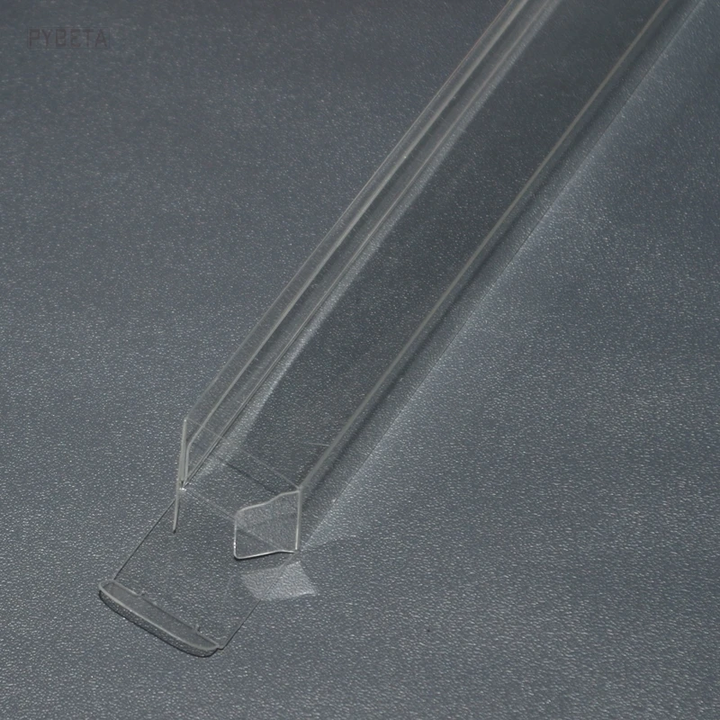 50pcs- 2*2*17cm Transparent PVC Plastic Packaging Box with protective film DIY eyebrow pen eyeliner pen cosmetics gift box 
