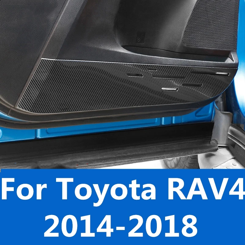 Противоударная пластина для автомобильной двери Toyota RAV4 2014 2018 антиkick pad кольцо из
