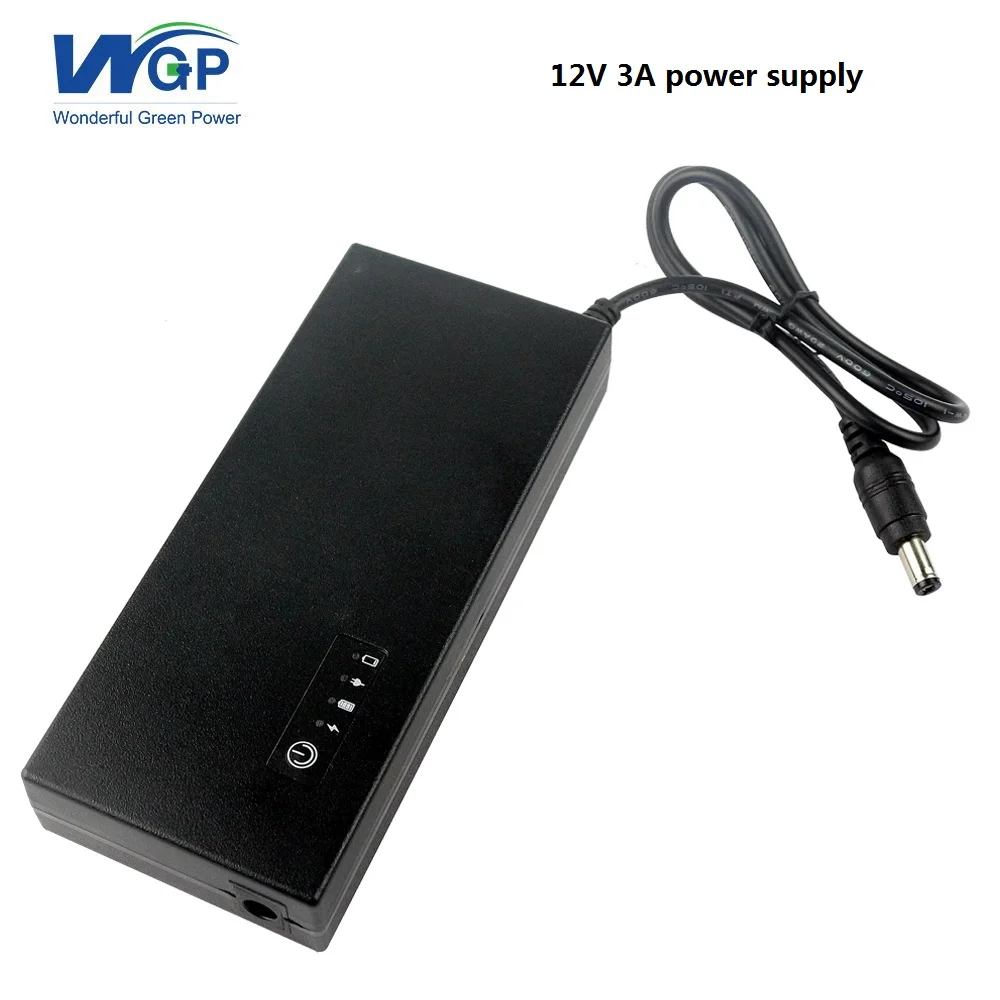 

Rechargeable uninterrupted power source 12V 3A mini ups router backup battery power supply with 5C lithium battery cell