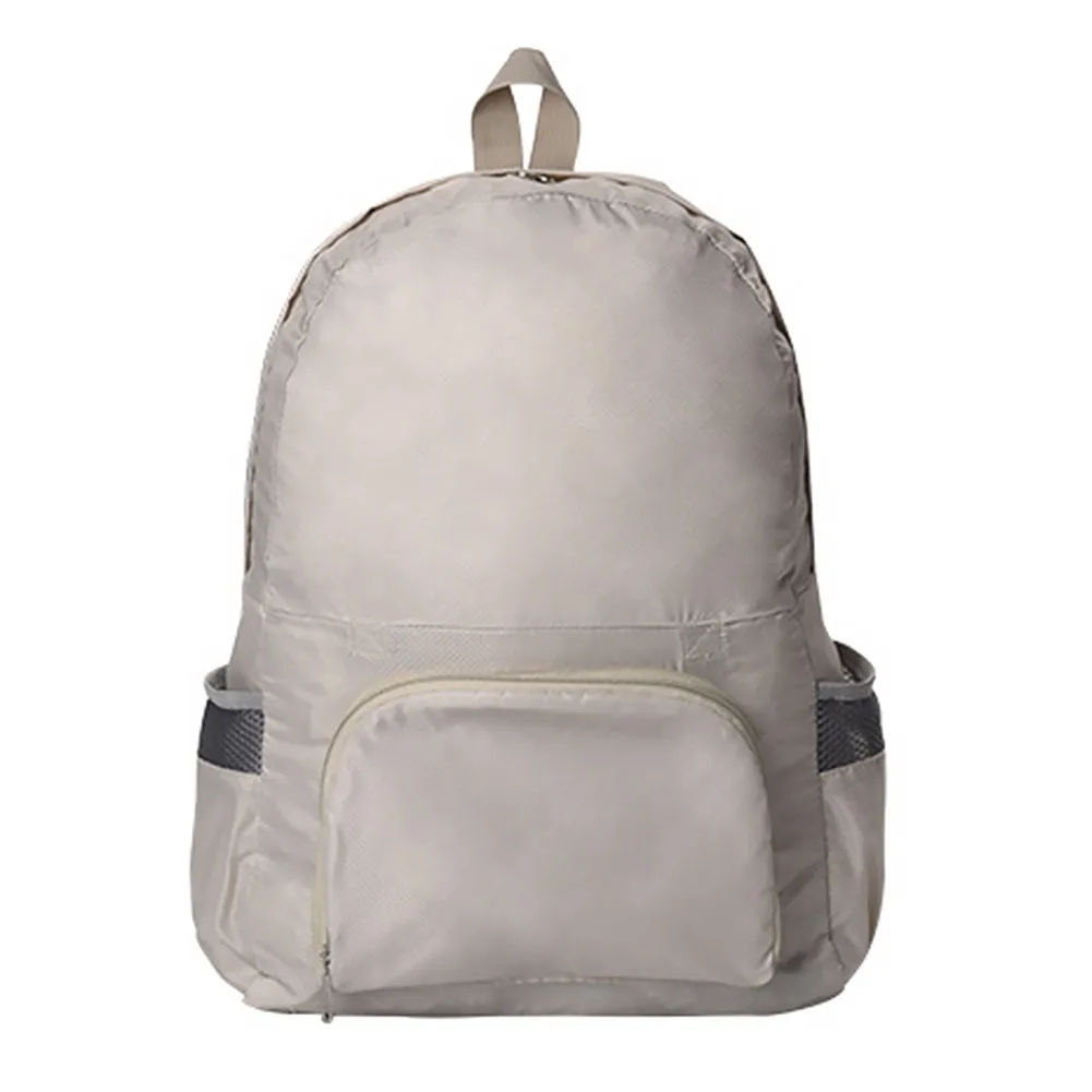 

Foldable Backpack Solid Camping Adjustable Strap Waterproof Outdoor Travel Bags Polyester Multifunctional