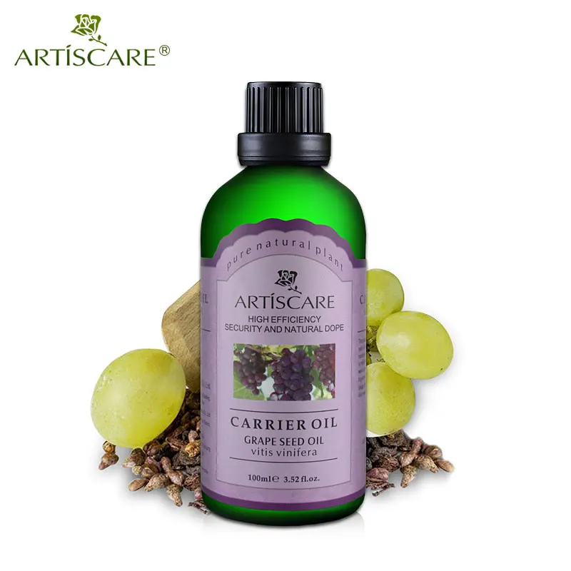 

ARTISCARE 100ml Natural Grape Seed Oil for Delay Ageing Instantly Ageless Body Elastic Oil SPA Massage Facial Oil Essential Oils