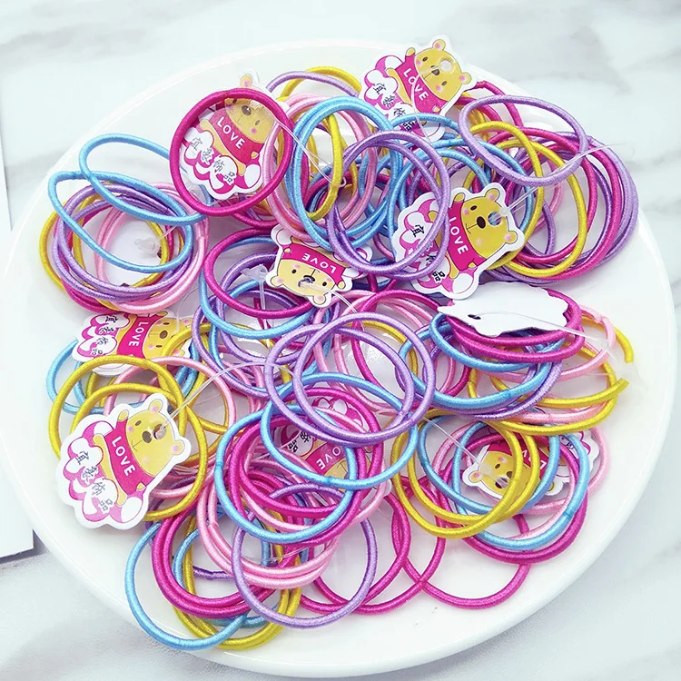 10pcs/Pack New Colorful Plastic Elastics children's Kids candy color