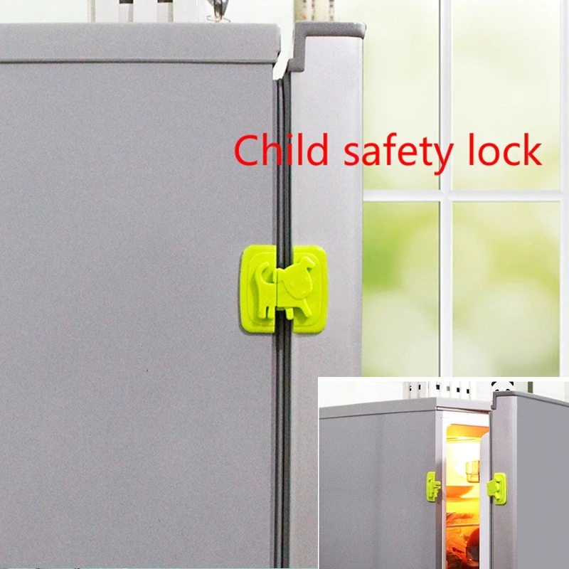 Creative Baby Locks Straps Child Safety Lock Baby Button Refrigerator