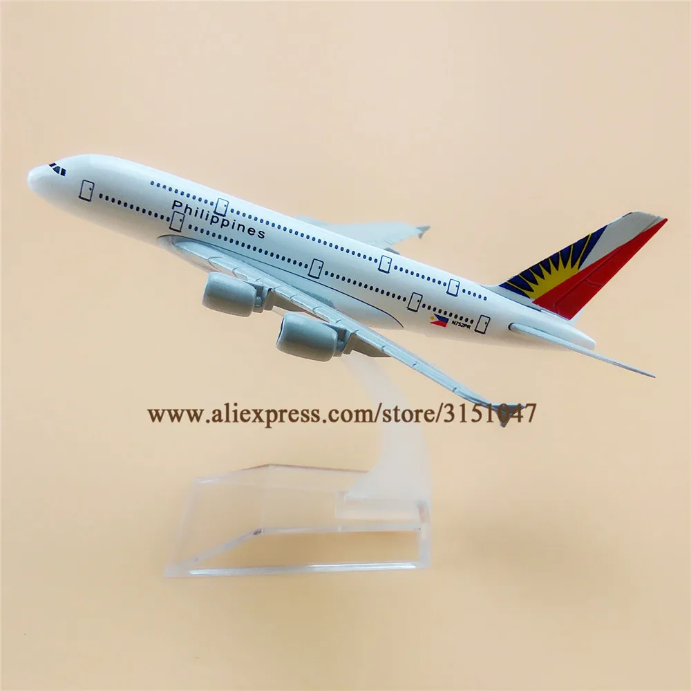 

Alloy Metal Air Philippines Airlines A380 Airplane Model Philippines Airbus 380 Airways Plane Model Aircraft Kids Gifts 16cm