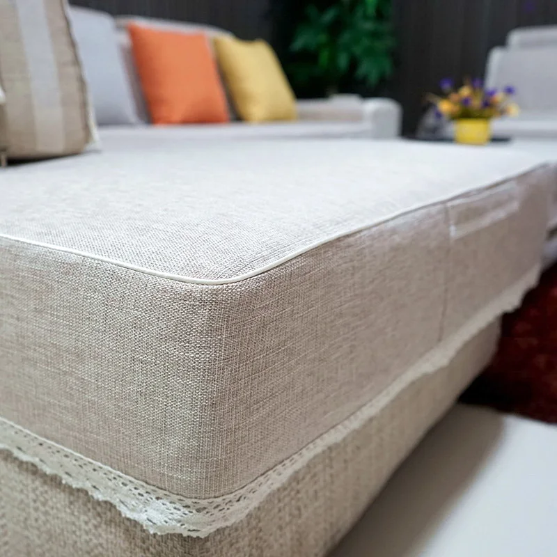 

Spring and autumn sofa cover sofa mat all-inclusive cushion cover linen fabric fashion sofa cover thick solid color customize