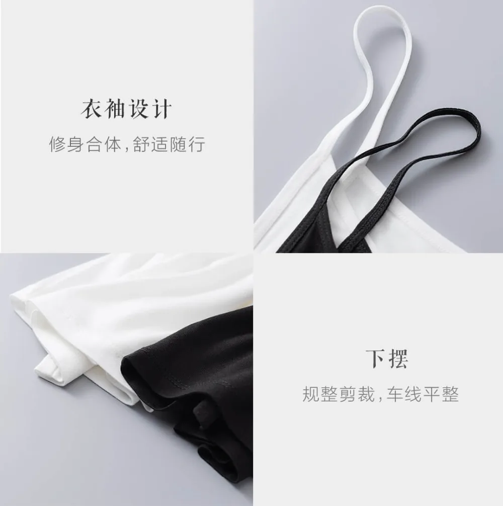 xiaomi Camisole бамбуковое волокно ткани повседневная женская майка Мягкая дышащая Летняя женская сексуальная майка Горячая