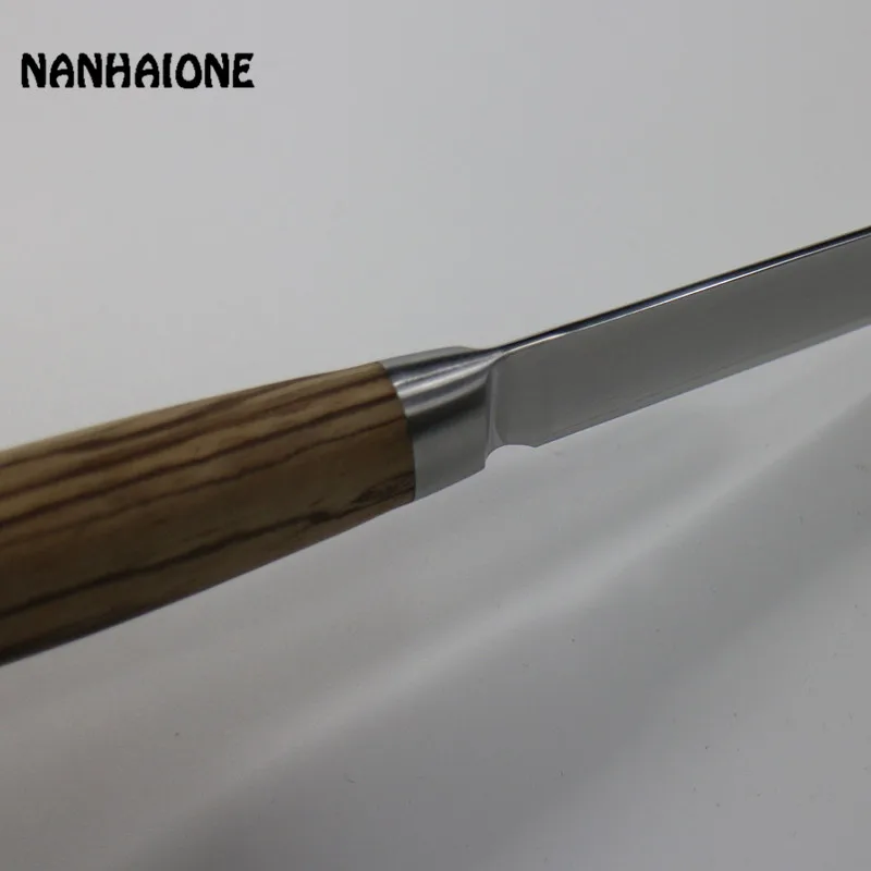 NANHAIONE универсальный нож из дамасской стали 5 дюймов zebra деревянная ручка кухонный