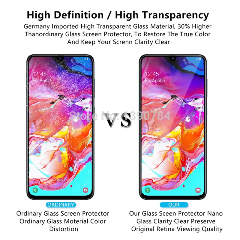 Защитная пленка для экрана из закаленного стекла для Samsung Galaxy A10 A20 A30 A40 A50 A60 A20e A20s A30s A40s M20 10 40 50 Защитное стекло для экрана