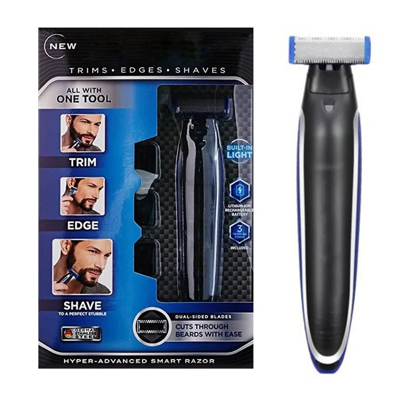 Электрическое бритье 3 в 1 триммер для волос для мужчин электробритва Электрический Multi Функция личной очистки перезаряжаемые Edger Борода