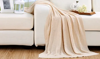 

free shipping Soft knitted cotton baby blanket kids child Newborn Prop mantas cobertores Crib Casual Sleeping Hole Wrap