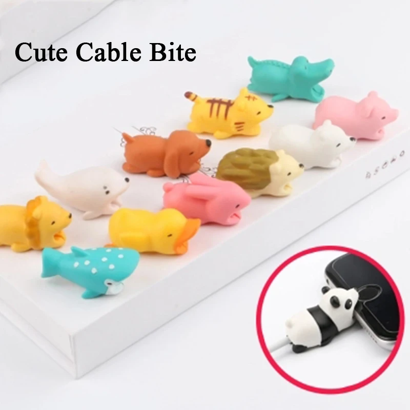 

Cable Bite Cute Animal Panda Protector For iPhone X XS XR Organizer Winder Phone Holder Accessory Chompers USB Cable Droshipping