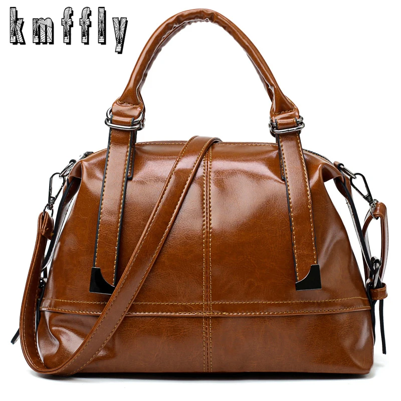 

Vintage Women Handbag Oil Wax Leather Women Bag Large Capacity Tote Bag Ladies Shoulder Bags Famous Brand Bolsas Feminina Sac