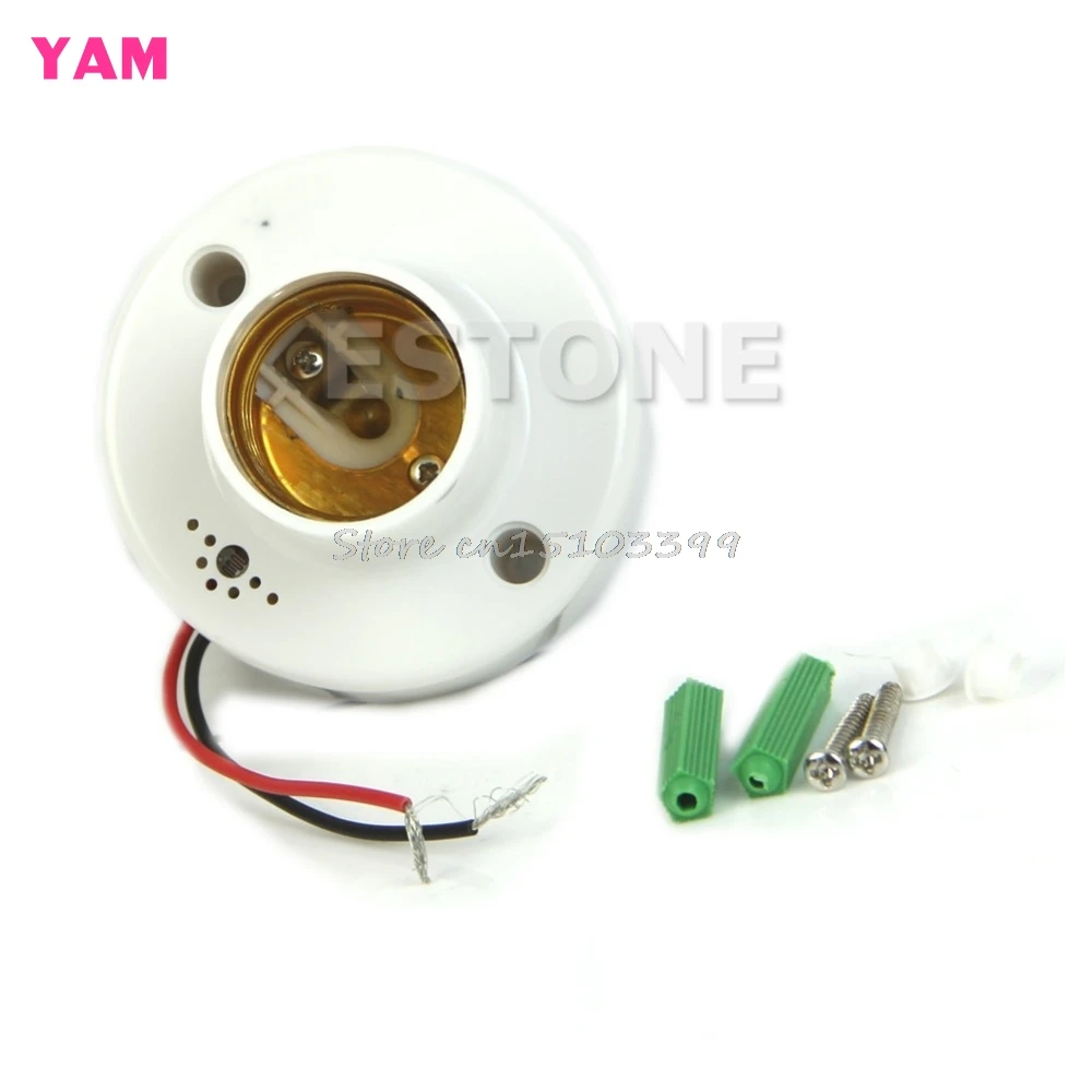 

E27 220V Lamp Holder Sound Voice Control Induction Light Bulb Switch Adapter G08 Drop ship