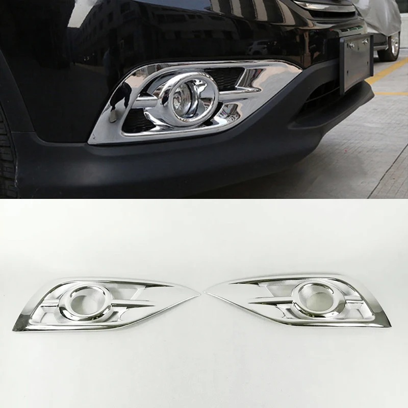 Für Honda CRV CR V zubehör 2012 2013 2014 ABS Chrome Auto Nebelscheinwerfer Lampenabdeckung Trim 2 stücke Günstig