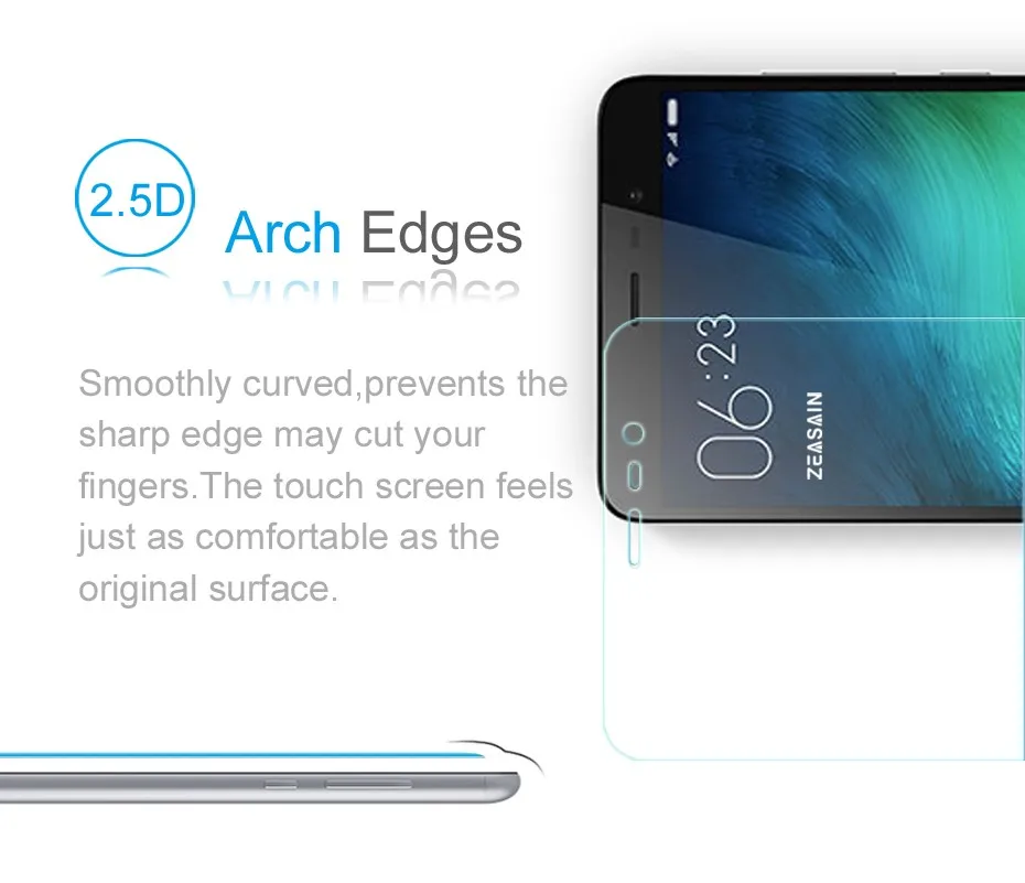 Original ZEASAIN Screen Protector For Xiaomi Redmi Note 3 Xioami Note3 Premium Tempered Glass  2.5D 0.3mm  Protective Film Glass (1)