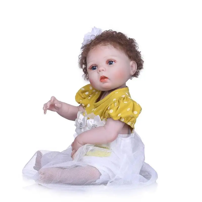 NPK 56 см милые реалистичные моделирование куклы реалистичные винил Reborn Baby Doll игрушка