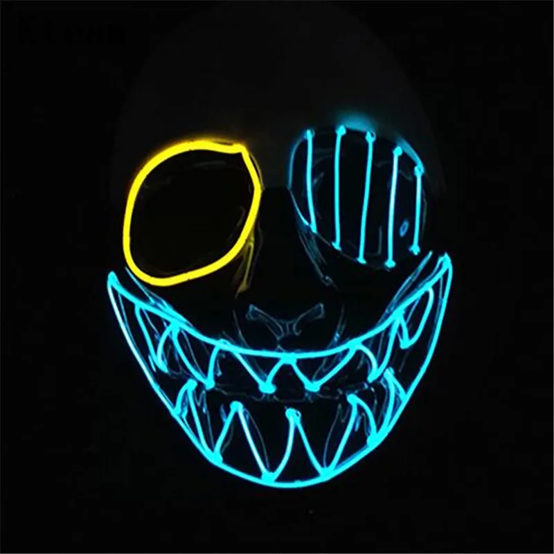 Новинка светящаяся маска Payday 2 из ПВХ Волк/Косплей хокстона Хэллоуин ужас Клоун