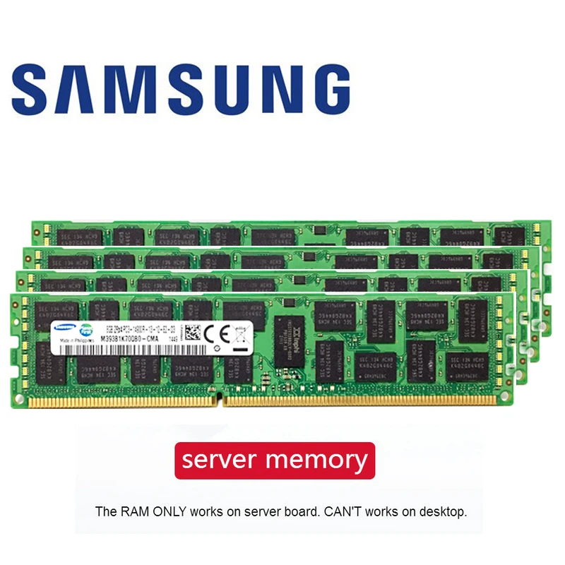 Samsung 4 ГБ, 8 ГБ, 16 ГБ, 4 ГБ, 8 ГБ, 16 ГБ, DDR3, PC3, 1333, 1600 МГц, 1866 МГц, 1333 МГц, 1333, 1600, 1866 шт, Серверная память, память, модуль памяти RIMM