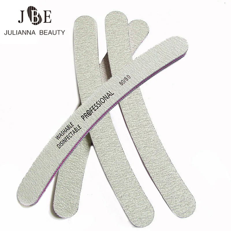 

4Pcs Nail Art Sanding Salon Buffer 80/80 Nail File Sandpaper UV Gel Polisher Cuved Nail File Manicure Tool Supplier Wholesale