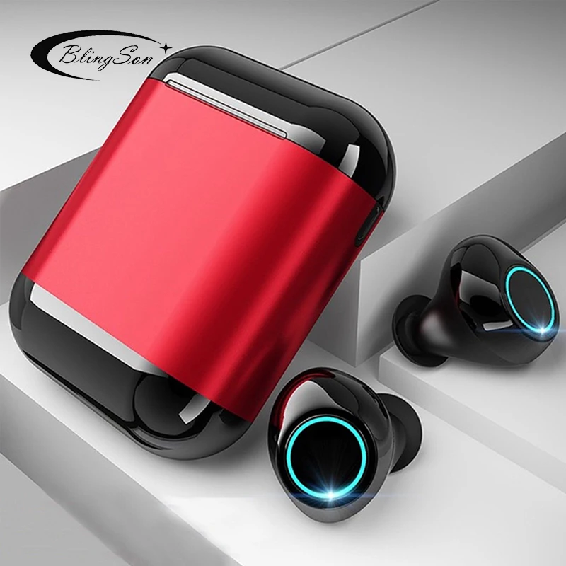 Bluetooth наушники TWS беспроводные стерео гарнитура с зарядной коробкой для IOS
