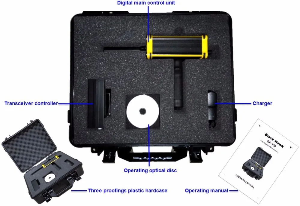 

Free Shipping Advanced Technology High Quality Handheld Long Range Underground Gold Silver Gem Diamond Metal Detector Black Haw