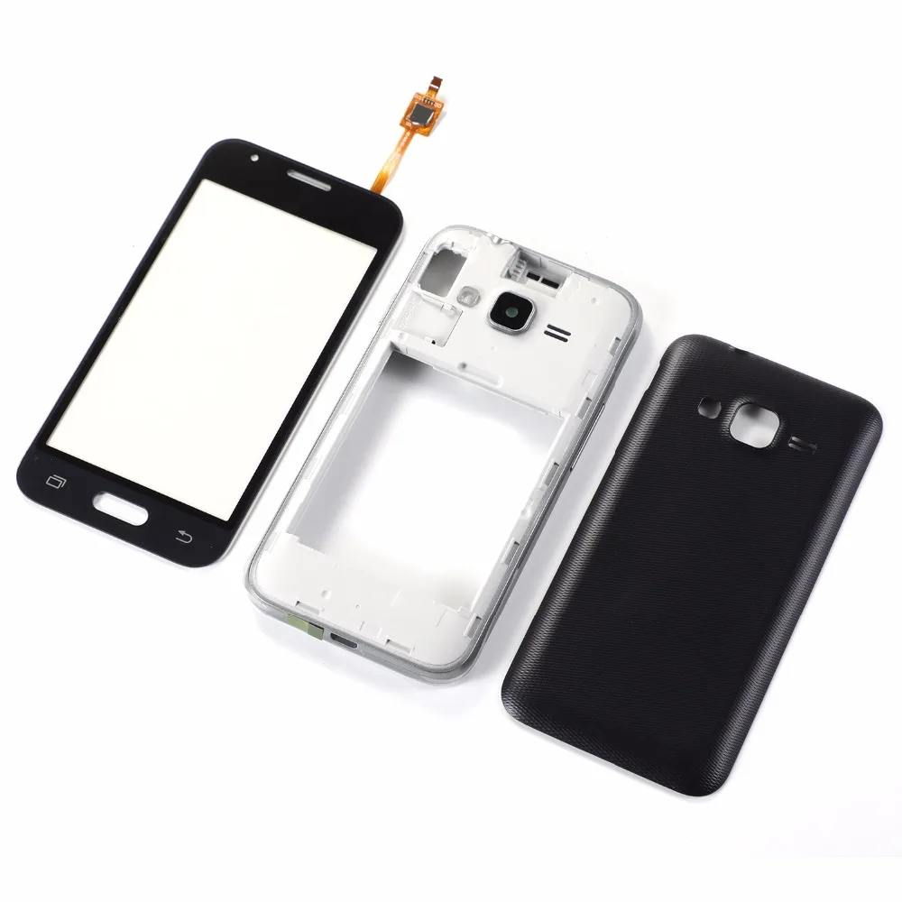 

For Samsung Galaxy J1 Mini SM-J106 J106 Front Glass Touch Screen Sensor Panel+Housing Middle Frame+Battery Back Cover