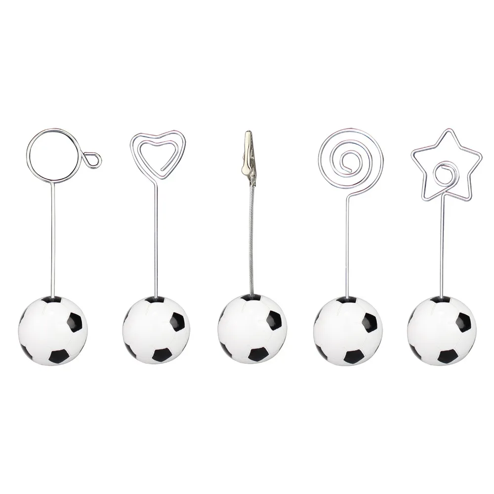Soccer/football base wire photo clip/memo holder,stand table place card
