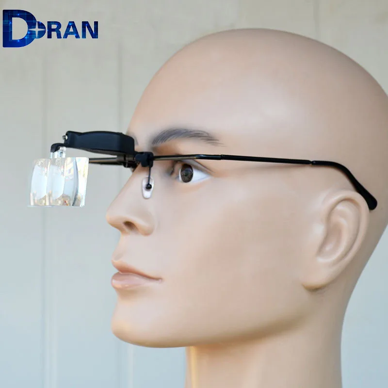 Magnifier eyelash extension magnifying glass with LED Light eyeglass