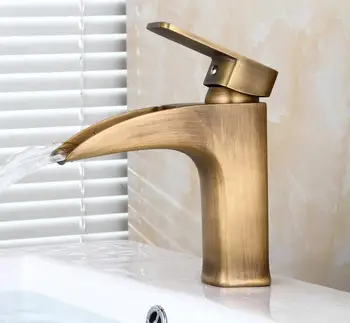 

OUYASHI bathroom basin faucet single hande single hole modern waterfall cold and hot undercounter water tap