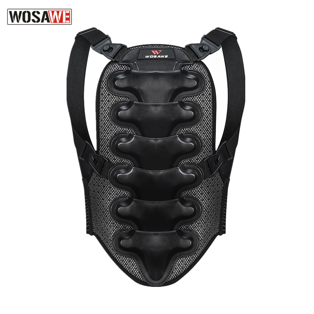 

WOSAWE Back Protection Double Layer Breathable Quick Dry Motorcycle Dirty Motocross Back Spine Protection Adjustment Free Size