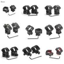 1 пара 30 мм/25,4 мм винтовка прицел крепление кольцо Weaver 11 мм/20 мм Базовая рельса пневматическая винтовка охотничий ласточкин хвост Rail Caza Охотничьи аксессуары