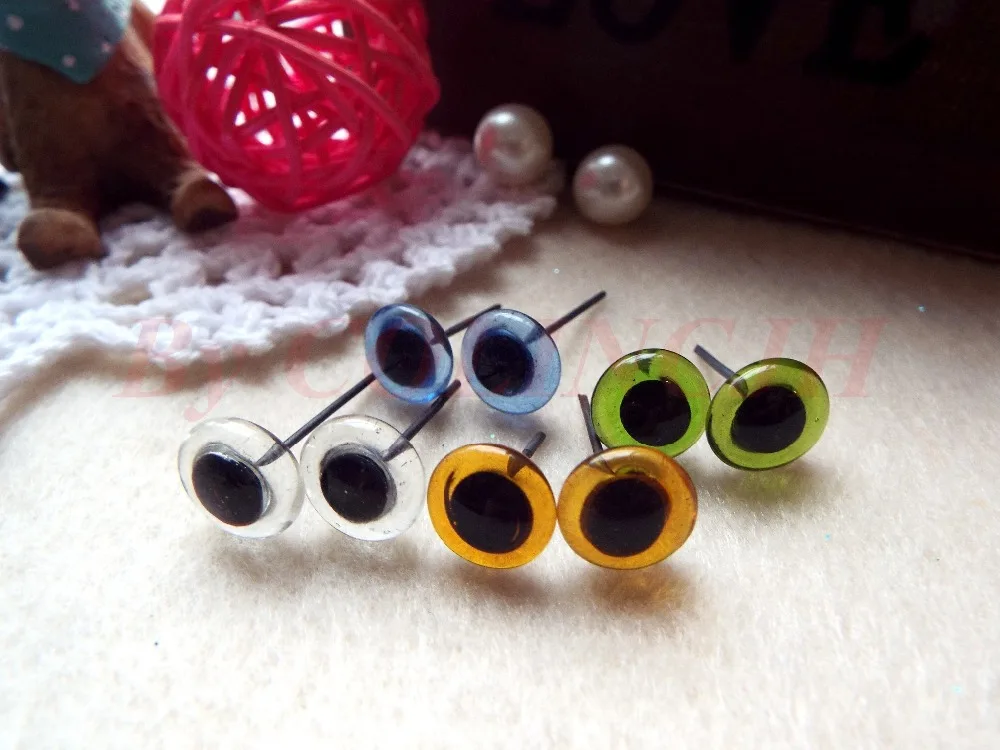 20pcs/lot Mix-Color Glass Eyes 3mm-12mm 5 colors doll accessories doll eyes doll eyewear accessories glass doll eyes