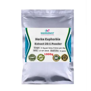 

1000g Pure Herba Euphorbia extract 20:1 powder,Di jin cao extract,Humifuse Euphorbia extract for clearing heat,detoxification