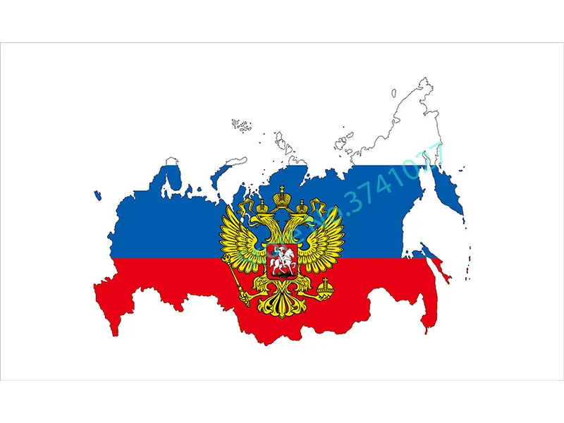 3x5ft Ussr Russian Empire Imperial National Flag With Russia Map