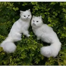 Wyzhy игрушечная белая лиса на день рождения подарок Рождественский подарок украшение интерьера преподавания дома модель украшения отправьте друзьям