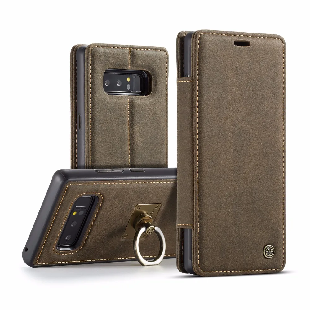 CaseMe для Samsung Galaxy S7 край S8 Plus Роскошный кожаный чехол телефона с откидной крышкой