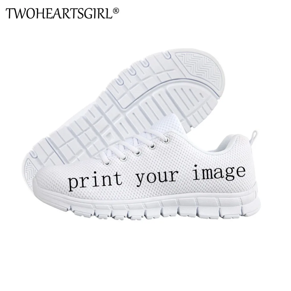 Online Twoheartsgirl zapatillas de deporte personalizadas privadas de diseño fresco Casual zapatos planos transpirables cómodos zapatos planos de moda de verano para mujer