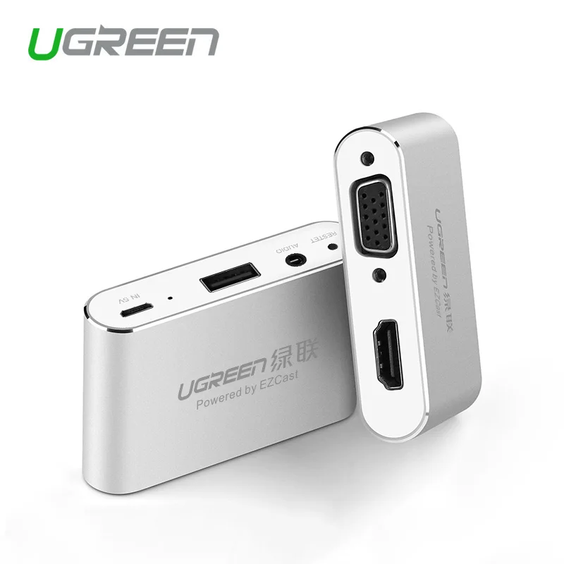 Ugreen 3 в 1 USB к HDMI VGA + аудио видео конвертер Цифровой AV адаптер для iPhone 6S Plus Ipad Samsung iOS