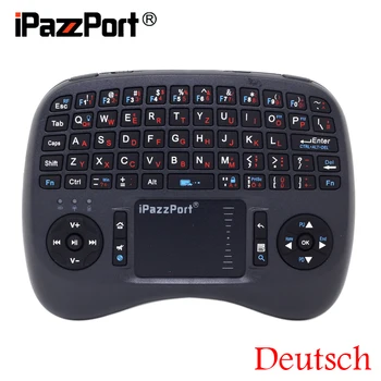 

[Free Shipping] iPazzPort(21TL) 2.4G Mini Wireless Germany(Deutsch) Keyboard+Air Mouse+TouchPad Built-in Backlight High Quality