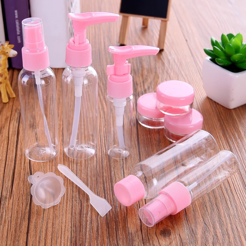 Portable Soap Dispensers Travel wash skin care products sub-bottle set cosmetic bottle press squeeze vacuum bottle