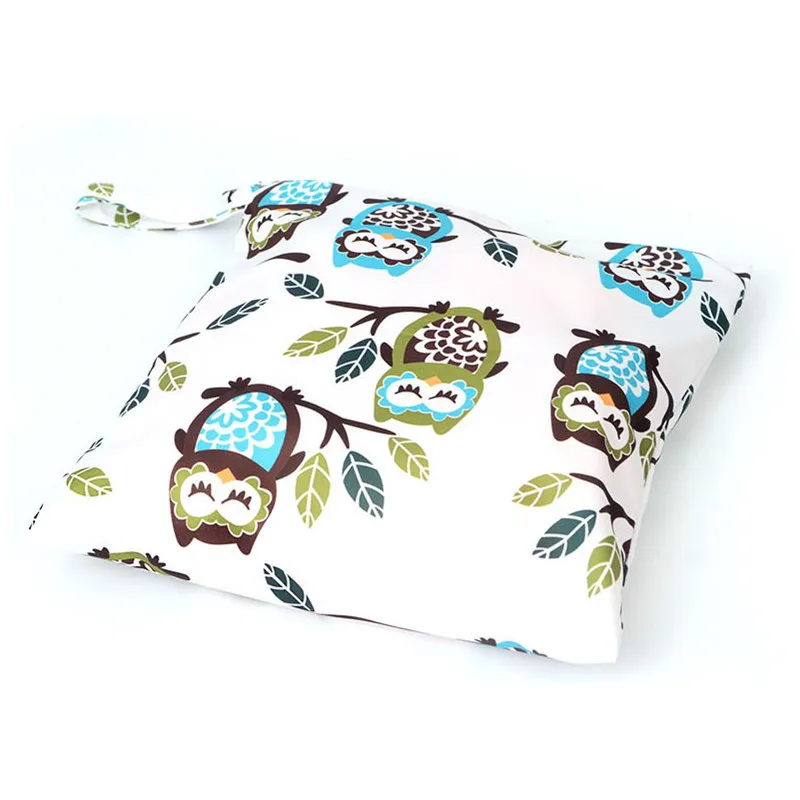 

Colorful Multi-function Storage Bag Single Layer 30*27CM Zipper Washable Waterproof Cloth Stroller Hanging Bag Baby Diaper Bag