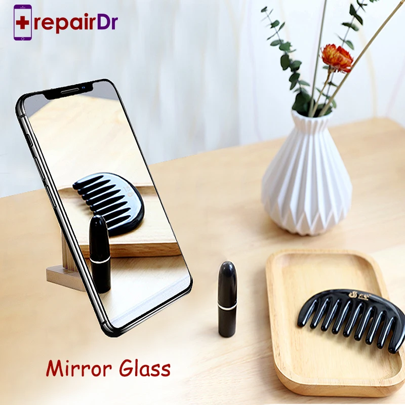 

Plating 8D Mirror Glass For iPhone X XS XR XS Max Colorful Reflective Mirror 9H Tempered Glass XR Screen Protector Cover Skin