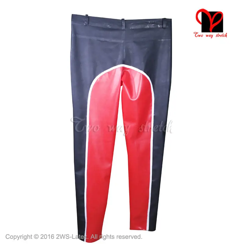 Сексуальные латексные джинсы с карманами, обтягивающие резиновые колготки, Gummi Bottom egggings, брюки, мужские брюки, XXXL, большие размеры, KZ-077