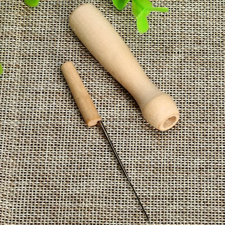 DIY инструмент игла для валяния волокна Спиннинг ремесло с иглой деревянной