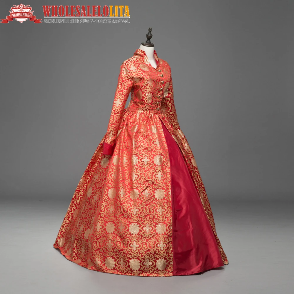 女王エリザベスゴシックジャカードドレスゲームの魂夜会服演劇ドレス Jacquard Dress Game Of Thrones Dressgame Dress Aliexpress