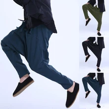 Стильные Брендовые мужские штаны, широкие, широкие, мешковатые, шаровары, с перекрестными лямками, с карманами, для хип-хопа, джоггеры, большой размер 5XL