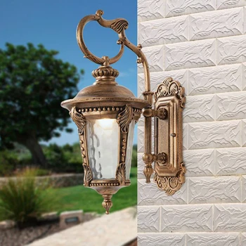 

European Waterproof Wall Lamp Simple Outdoor Garden Light E27 LED Corridor Aisle Retro Wall Lamp