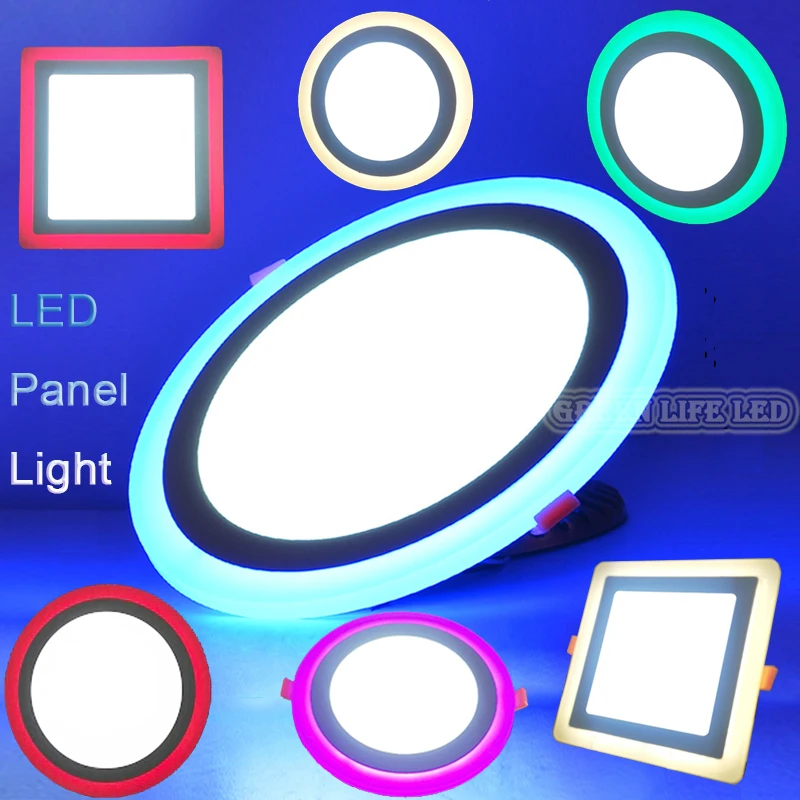 

Thinnest 6W/9W/16W/24W round square dimmable LED downlight 3 mode 4 colors LED panel / painel light lamp for bedroom decoration