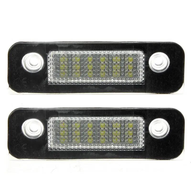 2 шт. 12 В 18 светодиодный светильник для номерного знака автомобиля Белый номерной знак лампы светильник SMD для Ford Fusion для Mondeo/MK2 для Fiesta MK5