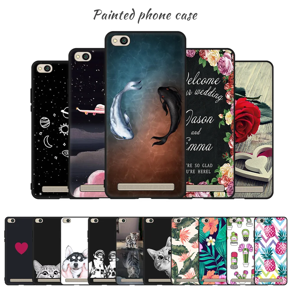 

Phone Case For Xiaomi Redmi Note 5 6 Pro 5 Plus 5A Prime 6A Note 4 4X Mi A1 Mi5X Pocophone F1 Soft TPU Cover Pattern Animals